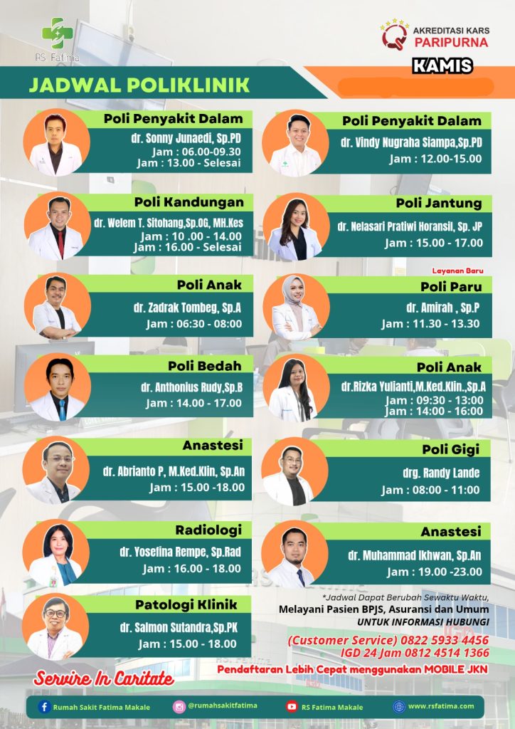 Jadwal Kamis